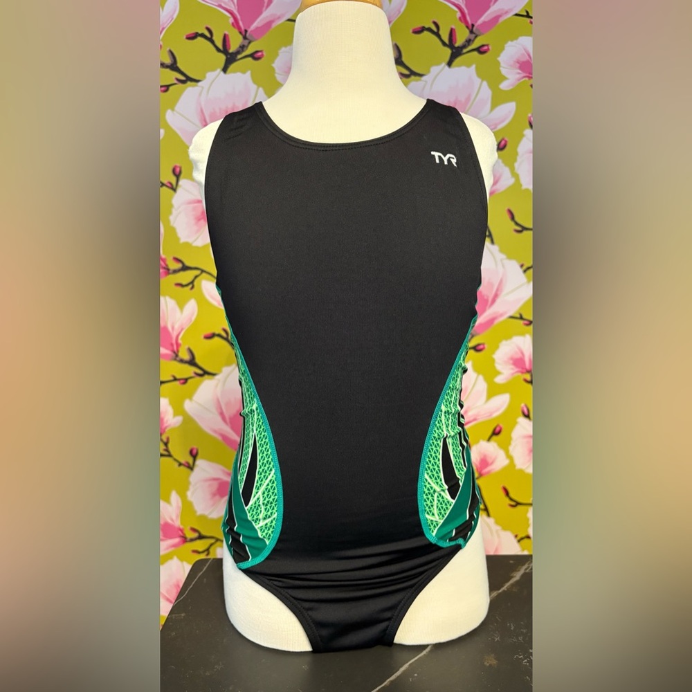 TYR Black and Green Swimsuit